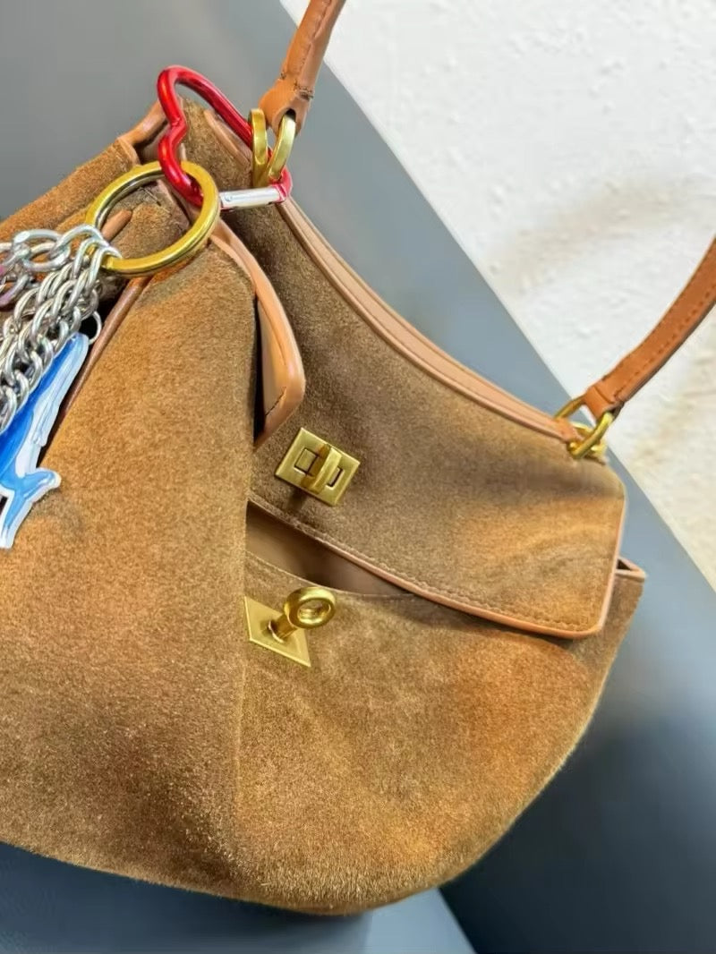 Chic Handmade Suede Bag