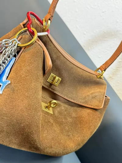 Chic Handmade Suede Bag