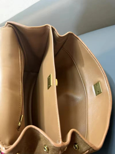Chic Handmade Suede Bag