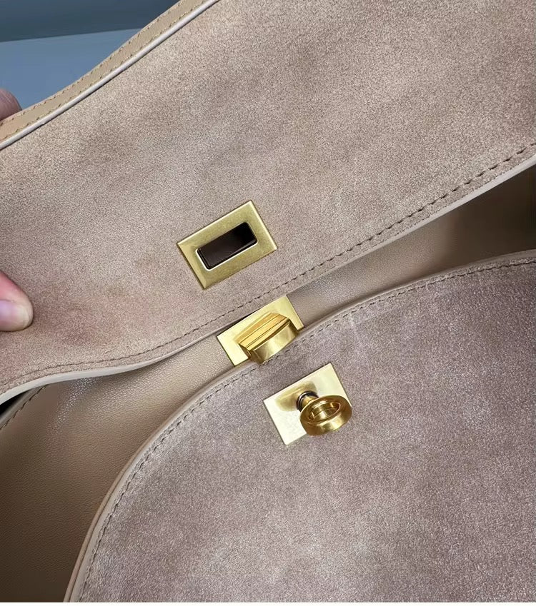 Chic Handmade Suede Bag