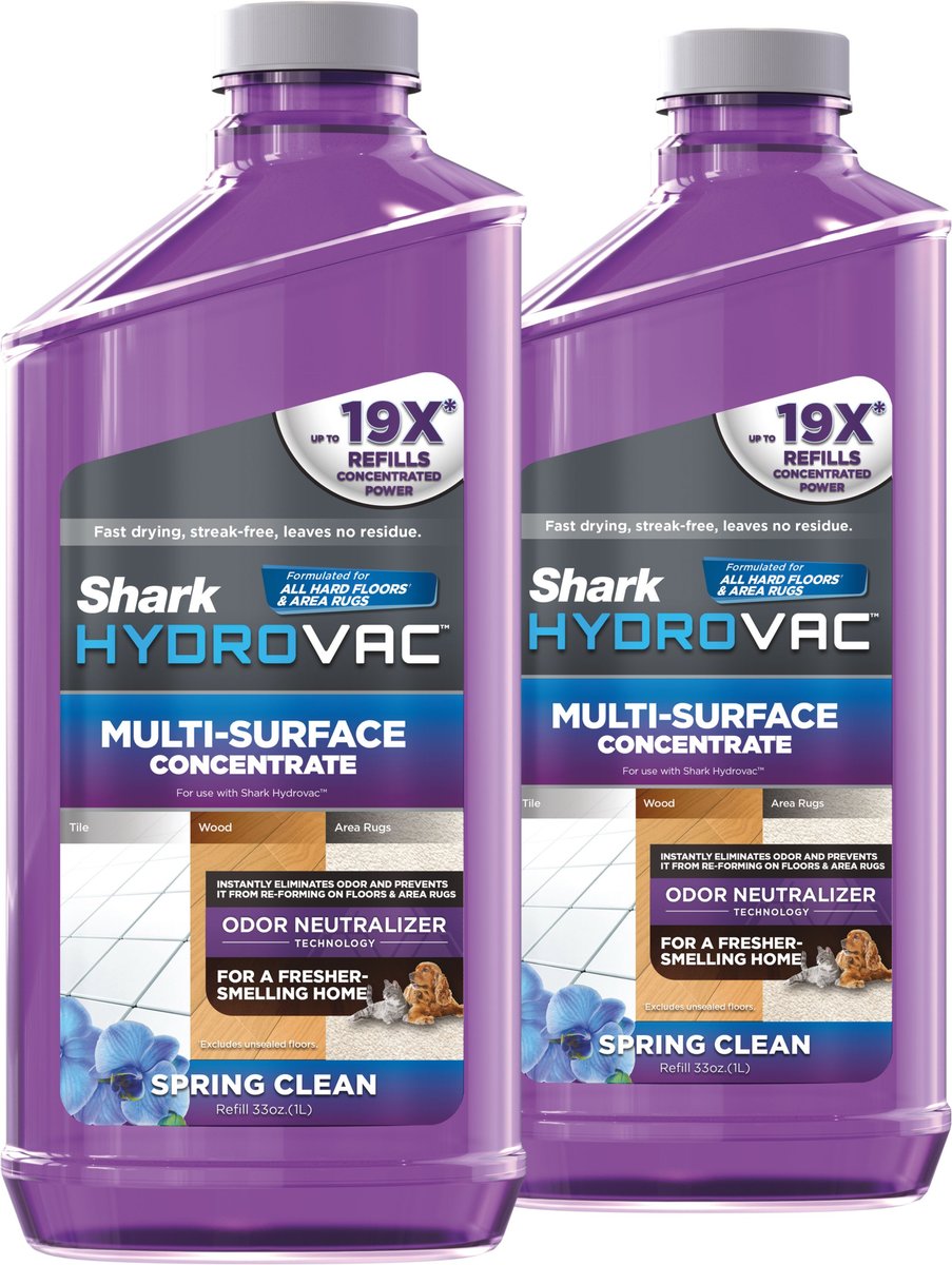 Shark® SteamMop Multi-Surface Concentrate Cleaner, Spring Clean Scent, 2 count